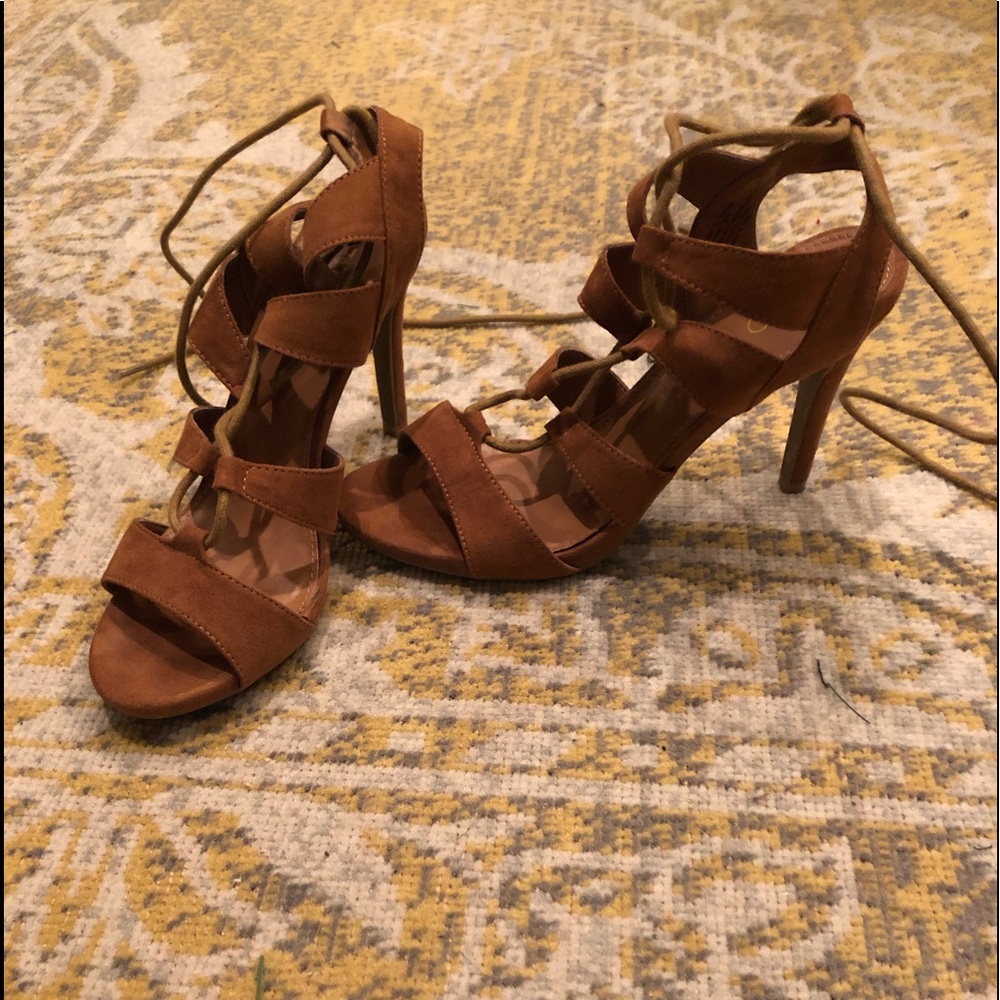 lace-up, wrap heels